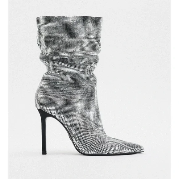 ❤️‍🔥❤️‍🔥Zara sparkly high heel ankle boots ❤️‍🔥❤️‍🔥 - Picture 6 of 12